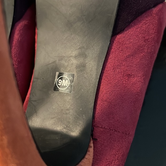 Multi-colored Just Fabulous platform heels. Size 9. - Picture 6 of 6